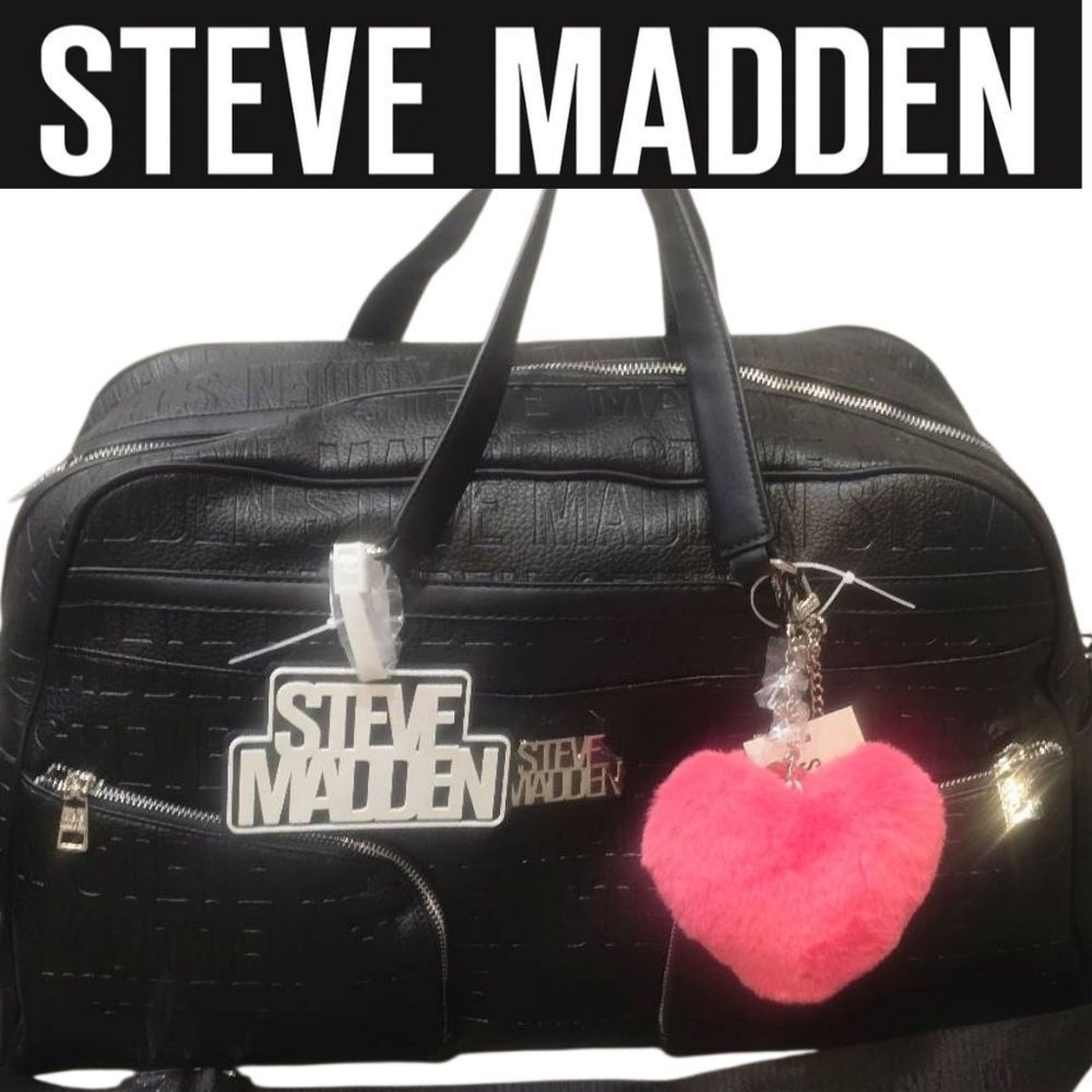 Steve Madden BZiva Logo Weekender- Black